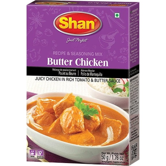 Shan Butter Chicken Mix 50 gm box Pack of 4
