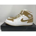 thumbnail image 2 of Ni-k-e Air Jordan 1 Phat Mens Basketball Shoe Size 10 White Metallic Gold Sneaker, 2 of 6