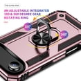 thumbnail image 4 of Allytechgroup Rugged Case for iPhone Air, Military Grade Protection Shockproof Non-Slip Cover with Metal Rotatable Ring Stand, Magnetic Car Mount Holder Case for iPhone Air Women Men, Rosegold, 4 of 7
