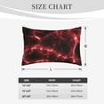 thumbnail image 6 of Balery Red Line Pillow Covers,Bed Pilowcases,Reversible Plush Throw Pillow Covers End Pillow Encasement,Pillow Case - 14"X20", 6 of 9