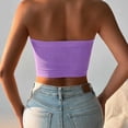 thumbnail image 6 of Shihyeh Women's Strapless Bandeau Bra Seamless Rib Knit Everyday, 6 of 6