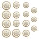 thumbnail image 1 of 15pcs Round Metal Sewing Buttons Set for Coats and Shawls, 1 of 4