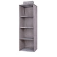 thumbnail image 1 of B Hanging Shelf Organizer For Closet Foldable Storage Rack With Multiple Compartment Kids Clothing And Baby Item Organization Unit, 1 of 7