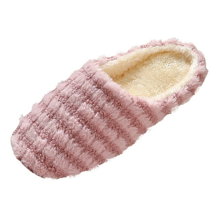 

Ediodpoh Japanese Spring Autumn Winter Couple Mute Soft Bottom Home Slippers Men and Women Wooden Floor Non Silent Cotton Slippers Womens Slippers A 9.5
