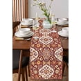 thumbnail image 4 of nqOlkjepod Red Boho Ethnic Table Runner 48 Inches Long Farmhouse Dress Scarves, Southwest Aztec Dining Tablerunner for Coffee Table/Kitchen Island/Party Décor, 13" x 48", 4 of 8