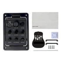 301 Acoustic Guitar Preamp Pickup 4 Band Acoustic Guitar Pickup with Tuner Guitar Soundhole EQ Accessories Enduring