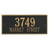 Whitehall Products 3370L4 Delaware Modern Personalized Vertical Wall Plaque in Coastal Green