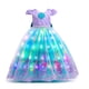 thumbnail image 1 of Vestido de baile de sirena de Disney para niña, disfraz de Ariel con luz LED, disfraz de princesa para fiesta de cumpleaños de lujo para niños, 1 of 3