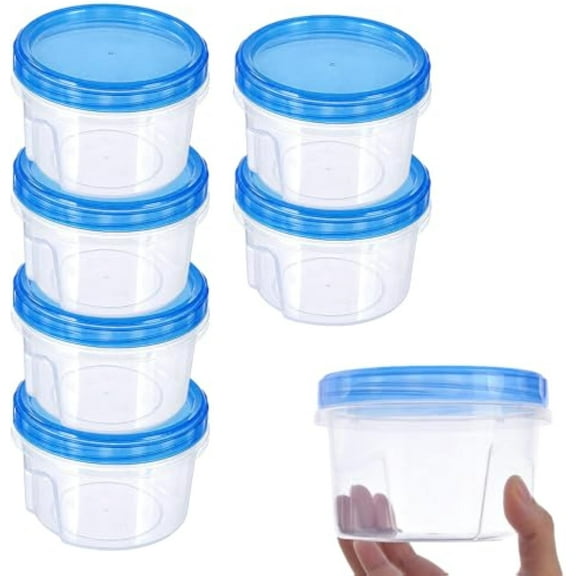Freezer Storage Containers, 6 Pack Leakproof Food Storage Containers with Lids, Reusable Soup Containers with Lid, Suitable for All Food, Dishwasher Safe (6)