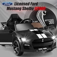 thumbnail image 5 of Licensed Ford Mustang GT500 Ride on Car for Kids by OLAKIDS, Battery Powered Electric Vehicle with Remote Control, Headlight, Power Display, USB, Music, Radio, Aged 3-8, 5 of 11