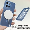 thumbnail image 5 of Rosebono Compatible With Motorola Moto G 2025 Case, Compatible with MagSafe Hybrid Gradient Transparent Soft TPU Clear Skin Cover Protection Case (Blue), 5 of 5