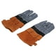 thumbnail image 4 of Guantes antiquemaduras, guantes antiquemaduras, guantes de piel de vacuno resistentes a altas temperaturas y resistentes al fuego, guantes protectores para camping, barbacoa, microondas (café), 4 of 14