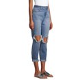 thumbnail image 4 of No Boundaries Juniors' Super High Rise Destructed Mom Jeans, 4 of 6