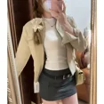 thumbnail image 5 of -Chaqueta de ante Vintage para mujer, abrigo de estilo universitario japonés, estilo años 2000, moda coreana, Primavera, 5 of 5