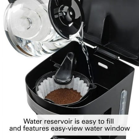 Hamilton Beach - 12-Cup Coffee Maker - Black