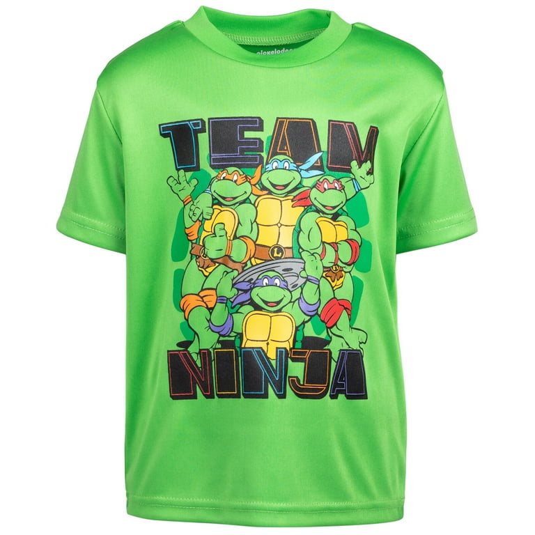 Teenage Mutant Ninja Turtles Big Boys 2 Pack Graphic T-shirts Green/White 10-12, Boy's