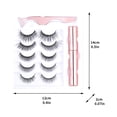 thumbnail image 3 of Maojin Líquido Magnético Pestañas Postizas Pinzas Set Eye Lashes Kit Mujeres Maquillaje 4ML, 3 of 5