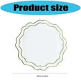 thumbnail image 5 of Round Embroidered Scalloped Edges Placemat Washable Decorative Flower Table Mat For Banquet Baby Showers Dining Setting, 5 of 10
