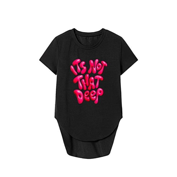 Camiseta básica para mujer, camiseta de moda simple con cuello redondo para desplazamientos en la playa SG