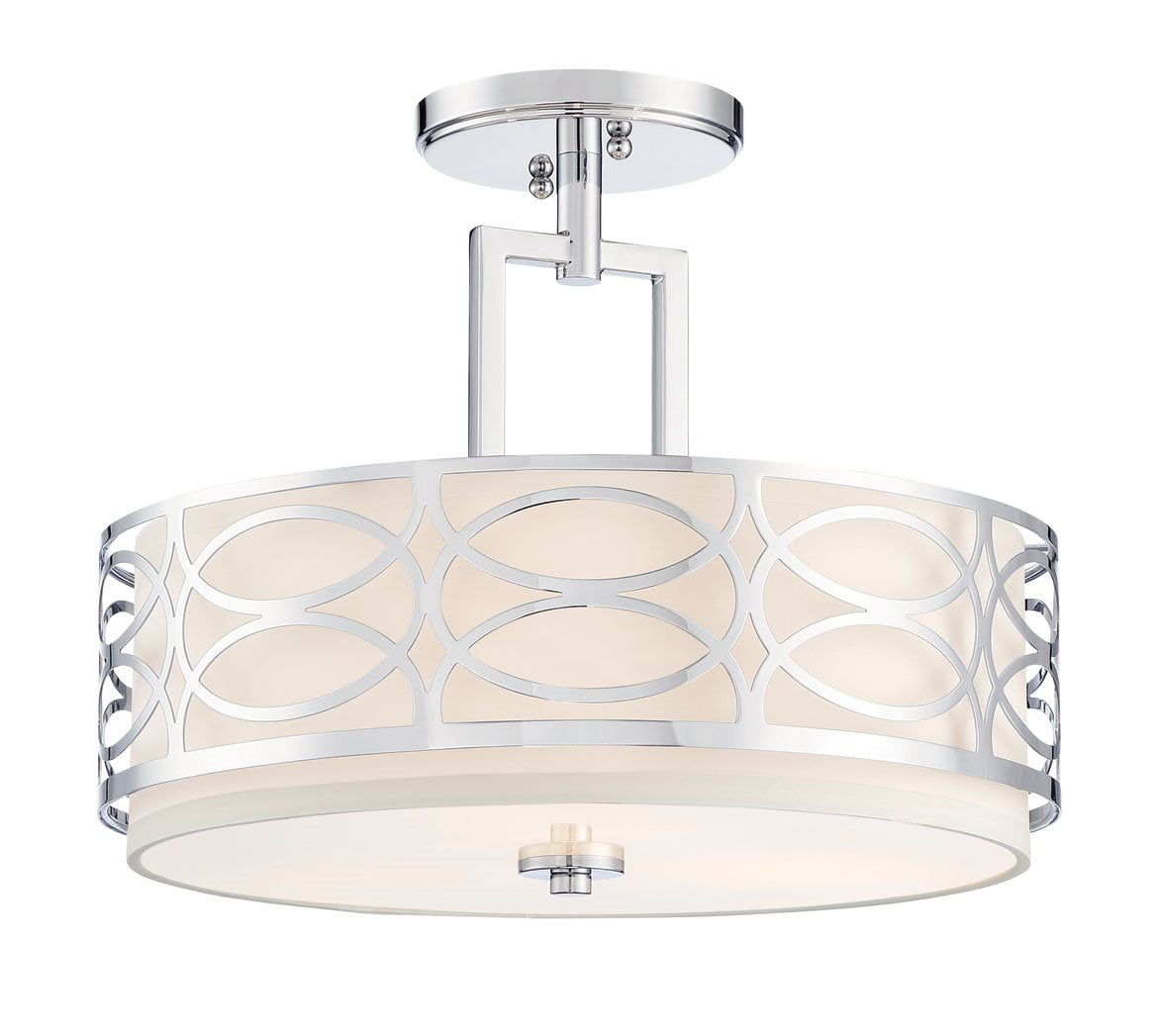 Outer Mesh Shade and ... Revel Linx 16" Semi-Flush Mount Ceiling Light Fixture 