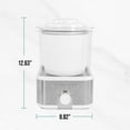 thumbnail image 4 of Nostalgia Electric Ice Cream Maker with 2-Qt Double Insulated Gel Canister & Stainless Steel Base - Makes Sorbet, Soft Serve, and Frozen Yogurt - White, 4 of 8