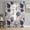 Blue, variant on Navy Indigo Florals Semi Sheer Curtains 63 Inch Length 2 Panels Set, Farmhouse Botanical Peonies Leaves Sheer Kitchen Curtain Privacy Voile Window Curtain for Living Room Bedroom Rod Pocket Drapes