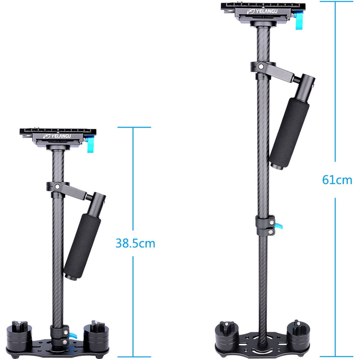 YELANGU S60T Carbon Fiber Handheld DSLR Camera Stabilizer, Black