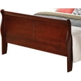 thumbnail image 5 of LiviNest Queen Bed Frame Traditional Cherry Finish: Sturdy Particle Board Construction - Easy Assembly Classic Design for Retirement Community Bedroom Upgrade, 5 of 6
