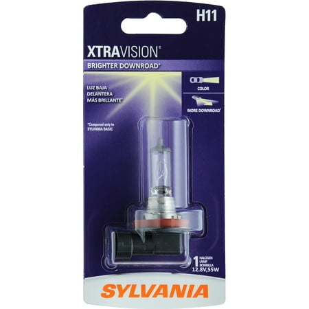 SYLVANIA H11 XtraVision Halogen Headlight Bulb, Pack of (Best 9012 Headlight Bulb)