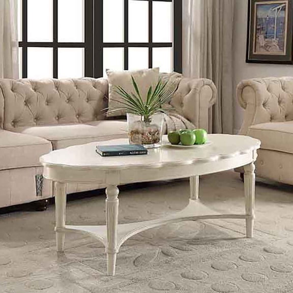 Wooden Coffee Tables, Antique White Coffee Table with Bottom Shelf, Antique White Coffee Tables,Wood Metal Round Coffee Tables, Furniture Primary Living Space Tables