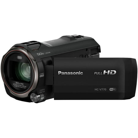 Panasonic HC-V770 Wireless Smartphone Twin Recording Wi-Fi HD Video Camera Camcorder Twin Features: Picture-in Picture Full-motion