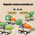 thumbnail image 5 of Fjnjuu Toy Car Classroom Reward Toy Cars Pack DIY Manual Assembly Magnetic Toy Car Puzzle Early Education Assembly Magnetic Car Toys, 5 of 7