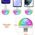 thumbnail image 5 of Mini Lampe Disco à Boule Usb, Lampe de Fête Led à Boule Disco, Contrôle Vocal, 5 of 5