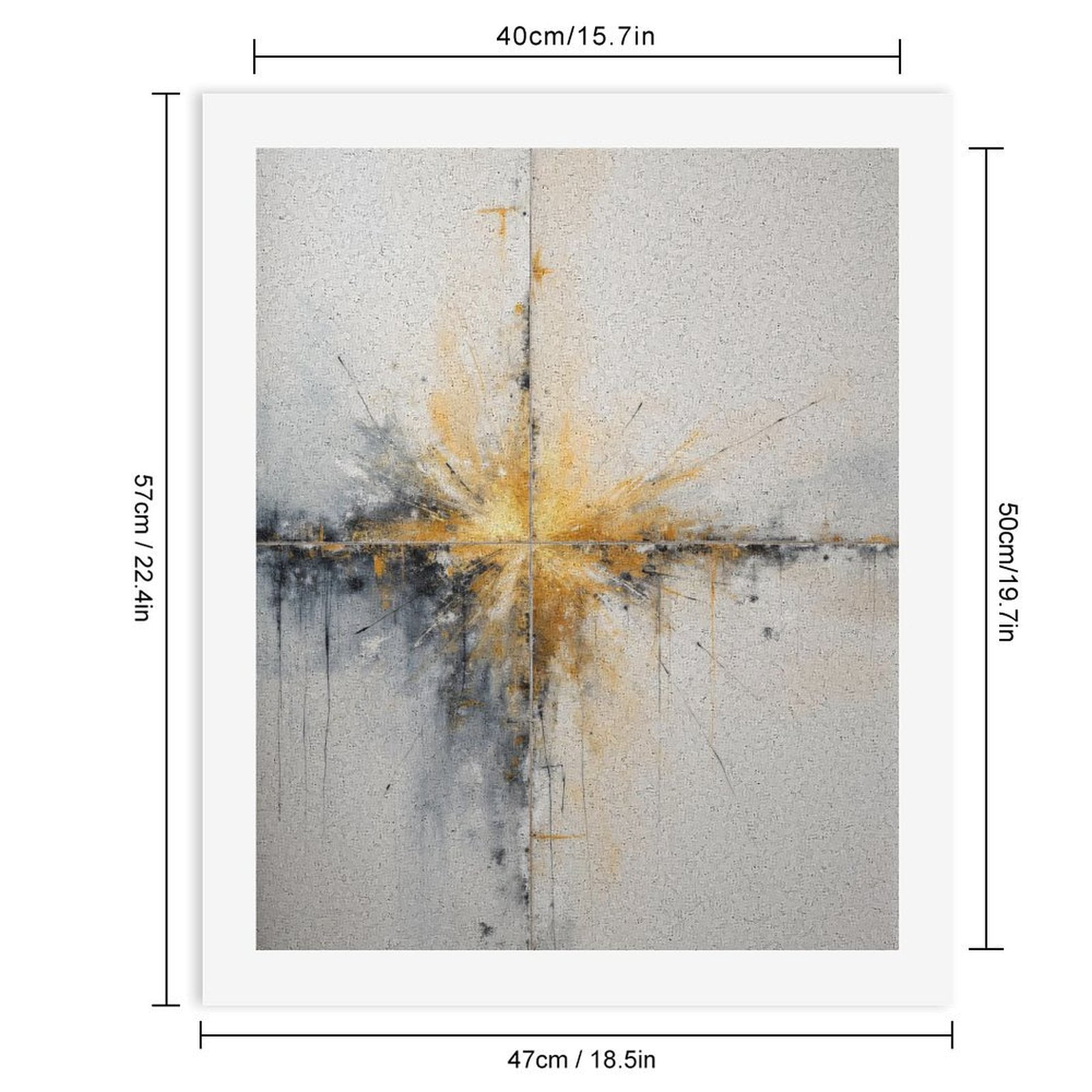 Paint By Numbers Kit for Adults Beginner - Abstract Explosion Burst Art Painting DIY Canvas Painting Kits for Adults, Frameless Paint By Number for Adults for Home Wall Decor 16x20 Inch