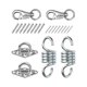 thumbnail image 1 of gancho para hamaca colgante para hamaca, , placa de diamante con tornillos y anclajes, acero inoxidable 304 para columpios, sillas, correas de , 2 uds ojo de almohadilla, 1 of 9