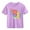 Purple, variant on Kids Short Sleeve T-Shirt Girls Love Heart Graphic Cotton Tee Purple Crewneck Soft Casual Top Ages 4-10,Size 4 T