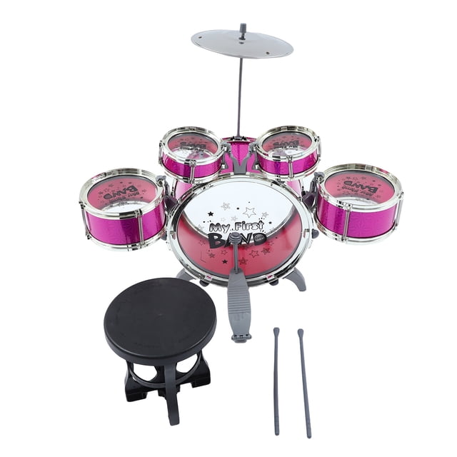1 set Kids Jazz Drum Kit Juguete Simulación Juego de tambores Juguete Niños Drum Set Juguete