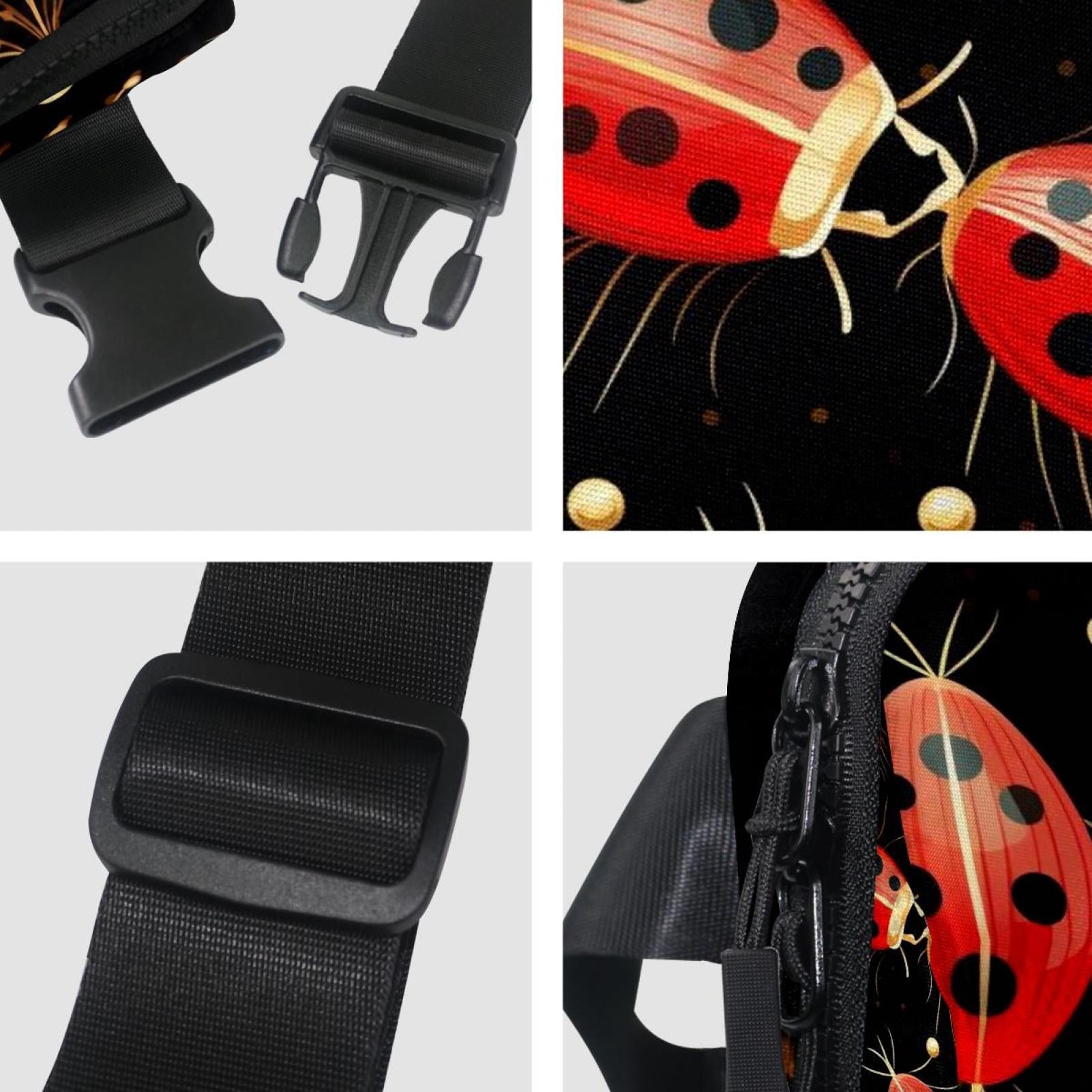 Coccinella septempunctata Lightweight Adjustable Waist Pack with Extension Strap - Unisex Fanny Pack Money Belt