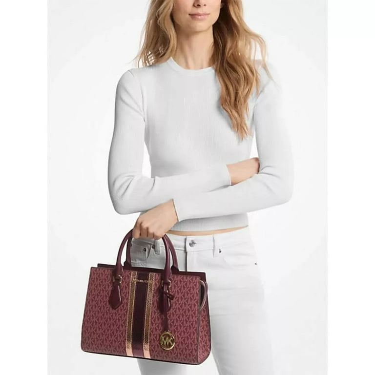 Miaページ Michael Kors Women's Sheila Medium Signature Logo and