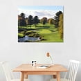thumbnail image 3 of Nawypu  Pebble Beach Golf Course Wall Art Canvas Artwork Gym Decor Nature Picture Landscape Picture Print Home Office Wall Decor Wall Hanging Decor, 3 of 5