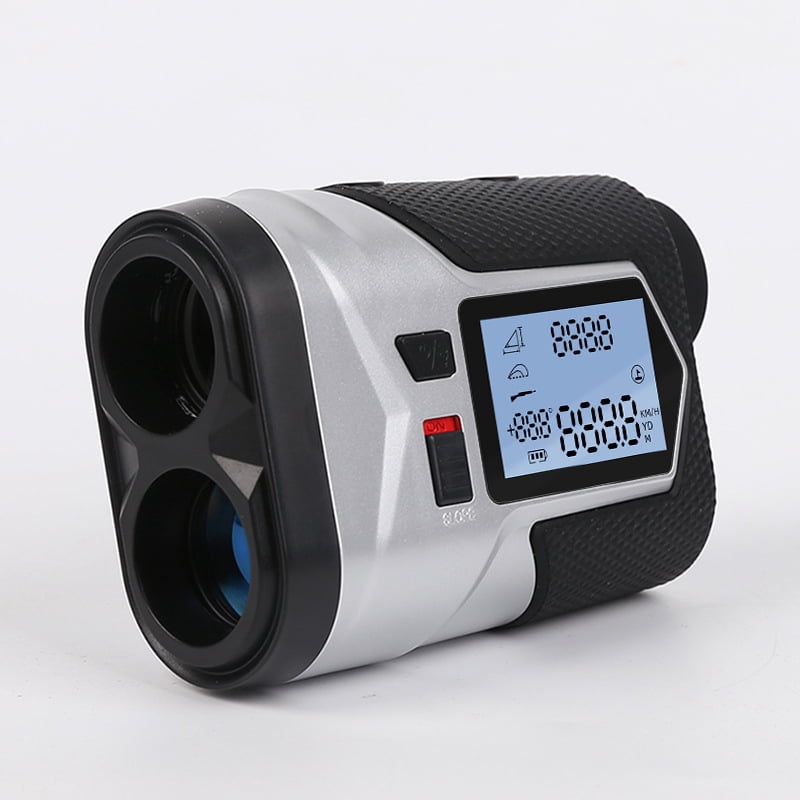 Golf Rangefinder with Wind Speed and Direction Pin Locking with Visual Jolt