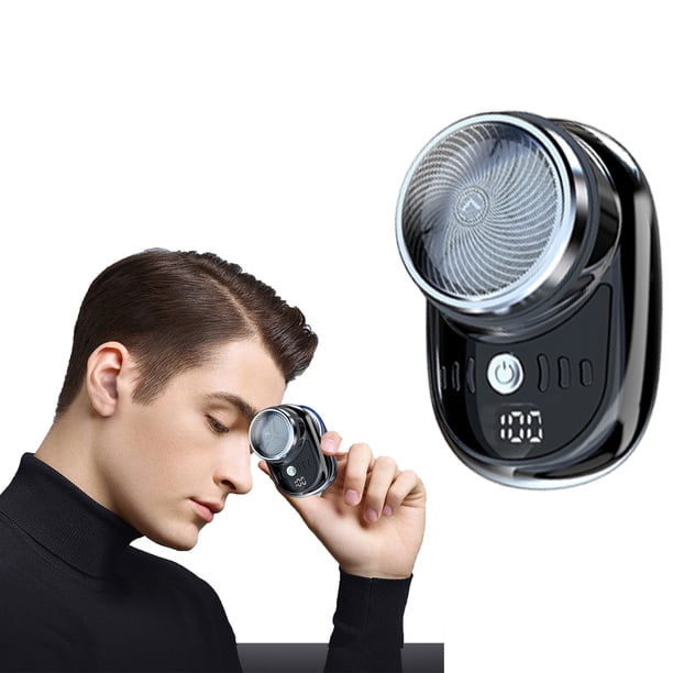 Pisexur Belleza Maquillaje Afeitadora rotativa para hombre, impermeable y recargable, con cabezal flotante, portátil, ideal como regalo de viaje.para mujeres y hombres