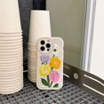 thumbnail image 5 of Pour iPhone 14 Pro Étui de Protection en Silicone avec Bouquet de Broderie, 5 of 5
