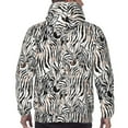 thumbnail image 7 of Kdxio Leopard And Zebra Print Mens Casual Hooded Collar Drawstring Hoodies Pullover Sweatshirts Casual Long Sleeve Shirts-Small, 7 of 7