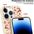 thumbnail image 3 of Christmas Beige Print Phone Case for iPhone 16 Pro Max 6.9", Aesthetics Pattern Design Soft TPU Silicone Xmas Cases, Shockproof Bumper Protector Camera Girls Women Cover, Snowflake Deer, 3 of 6