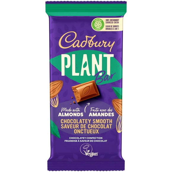 Cadbury Plant Bar Chocolatey Smooth, 90 g