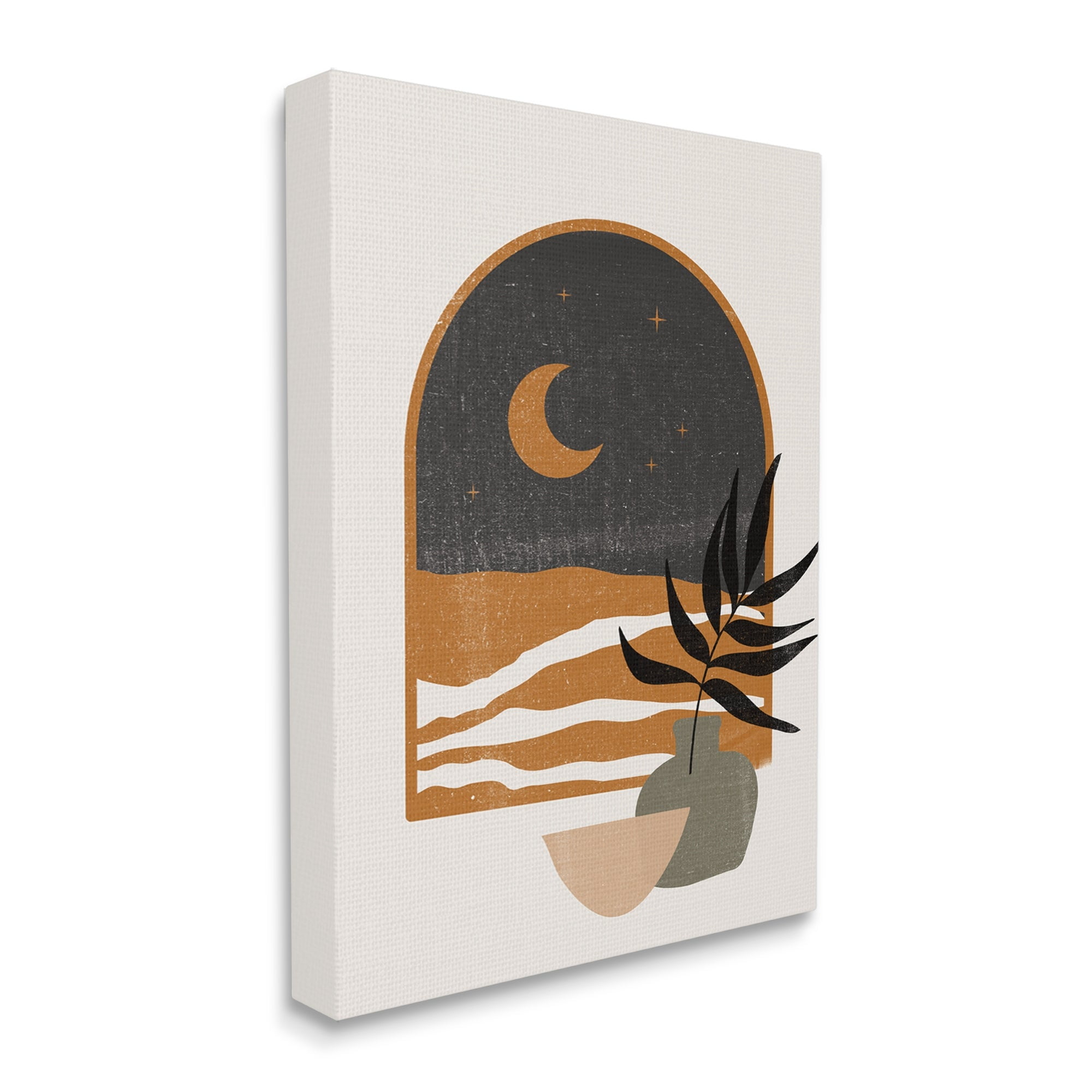 Stupell Industries Lovely Night Sky Desert Moon Scene Through Window Graphic Art Gallery Wrapped Canvas Print Wall Art, Design by JJ Design House LLC