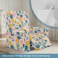thumbnail image 3 of FOR U DESIGNS Pineapple Pattern Recliner Chair Covers with Armrest, Wear-Resistan Slipcover for Sofas Couches Elastic Lazy Boy Recliner Covers with Elastic Bottom, 3 of 8