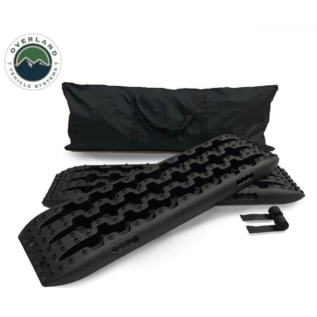 Overland Vehicle Systems Tapis de Traction 19169910 Supporte 10000 Livres; Nylon Moulé par Injection; avec Sangle en Nylon et Sac de Rangement Résistant à l'Eau
