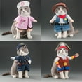 thumbnail image 5 of Funny Costumes Pets Cute Cat Costumes Funny Cats and Dogs Costumes Stand Up Halloween Cosplay Cat Clothes Supplies (A,M), 5 of 6